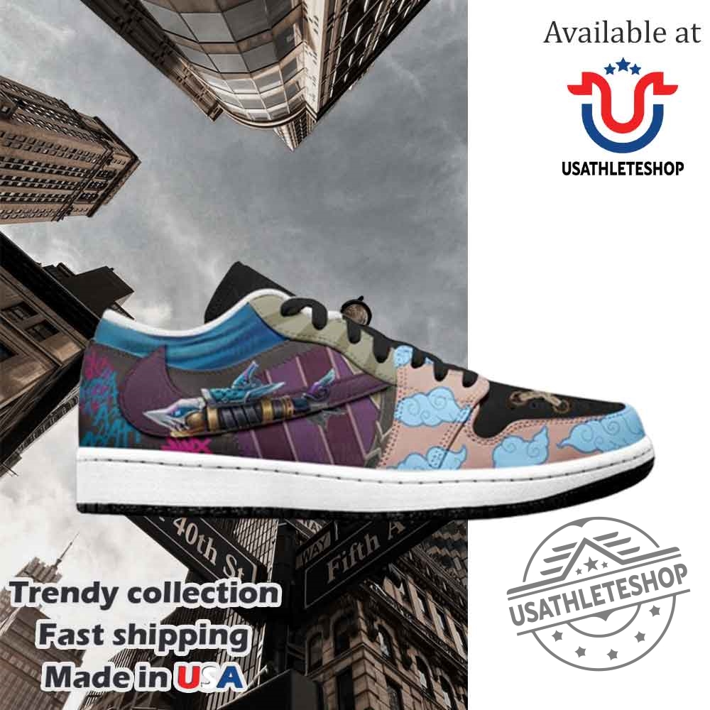 Jinx Fishbones Clouds Sneakers Arcane Inspired Character Art Shoes 5 Jinx Fishbones & Clouds Sneakers Arcane Inspired Character Art Shoes