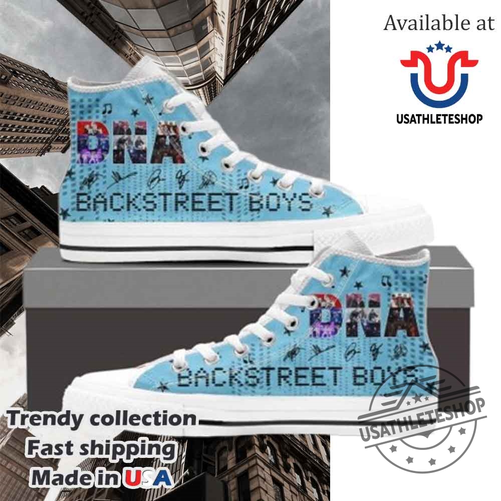 Backstreet Boys As Long As I Love You High Top Shoes Blue Design