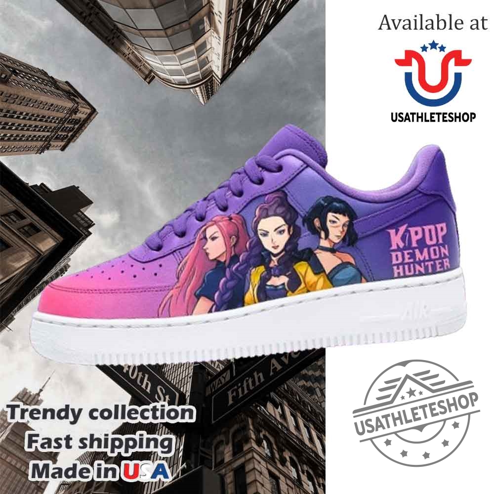Kpop Demon Hunter Nike Air Force 1 Anime Style Gradient Sneakers