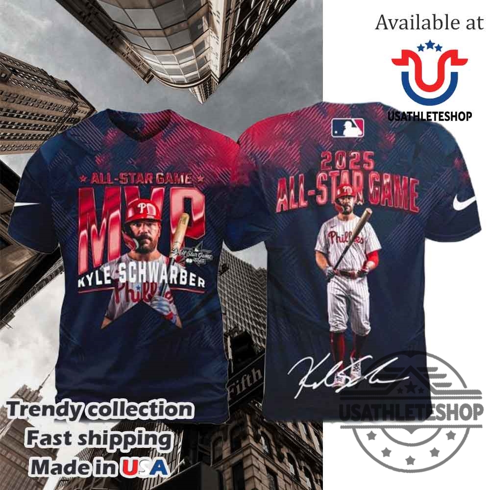 "Must-Have Hoodies and T-Shirts for Sports and Pop Culture Fans" 5 2025 Allstar Game Mvp Kyle Schwarber Tshirt