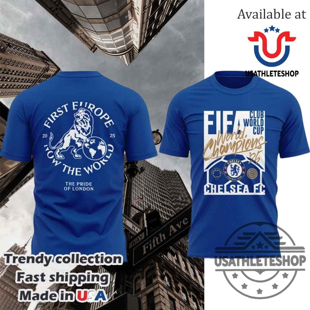 Chelsea 2025 Fifa Club World Cup Champions Blue Tshirt