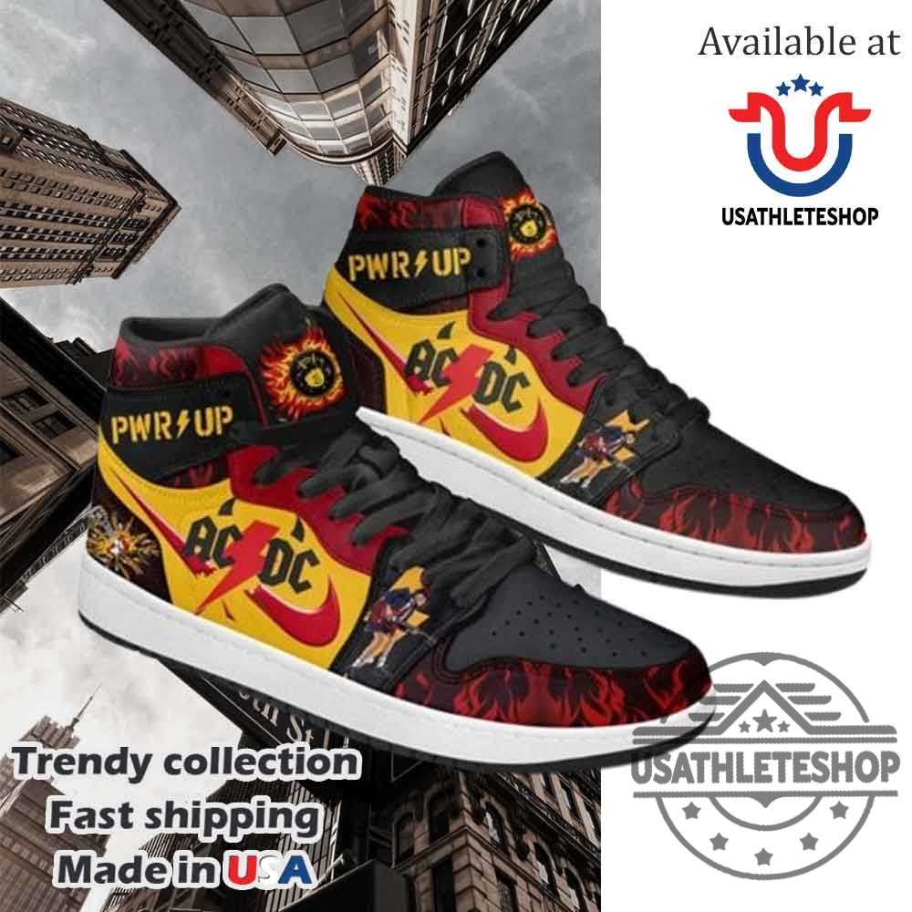 Acdc Power Up Song Fan Air Jordan 1 Shoes