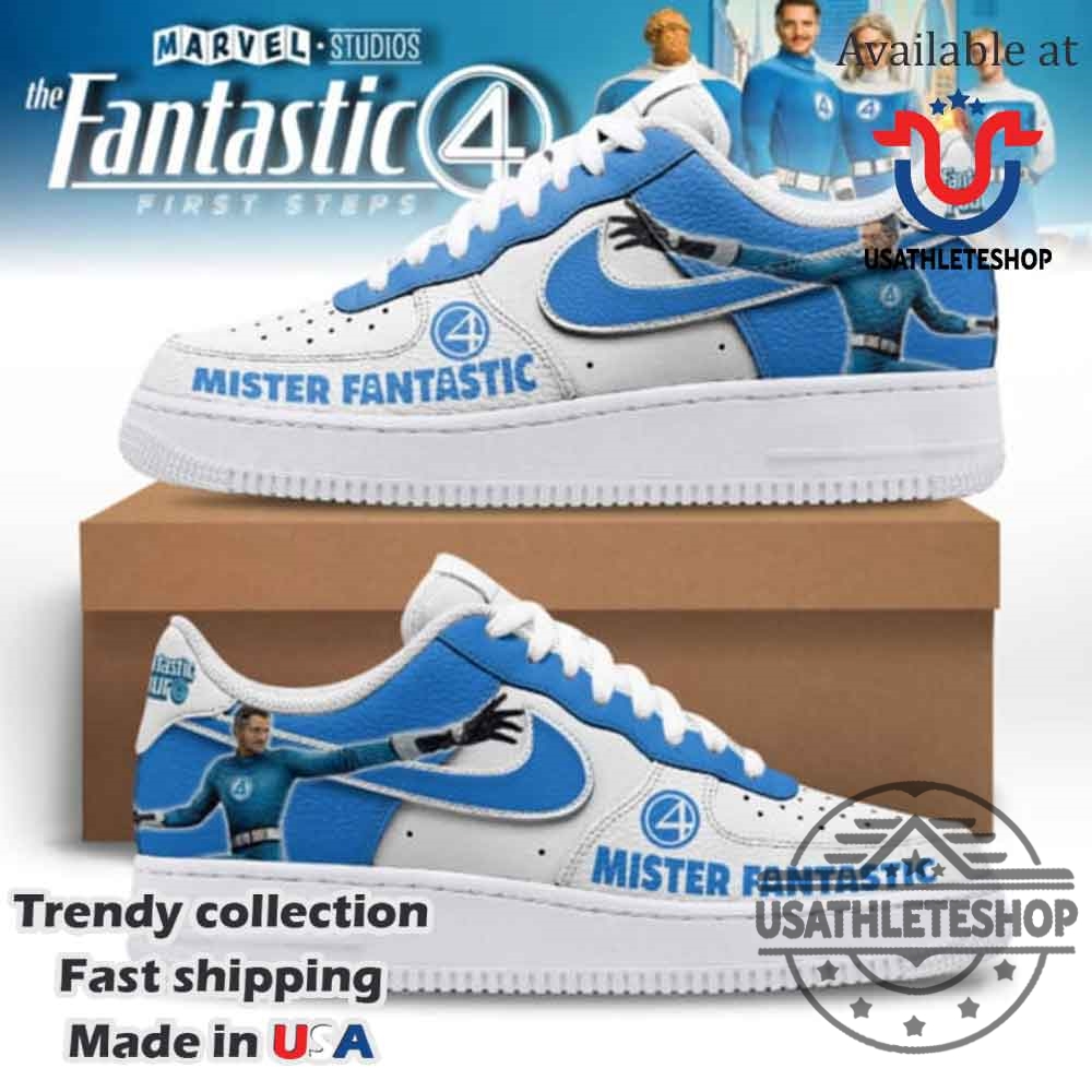 Marvel Fantastic Four Mister Fantastic Nike Air Force 1 Custom Sneakers