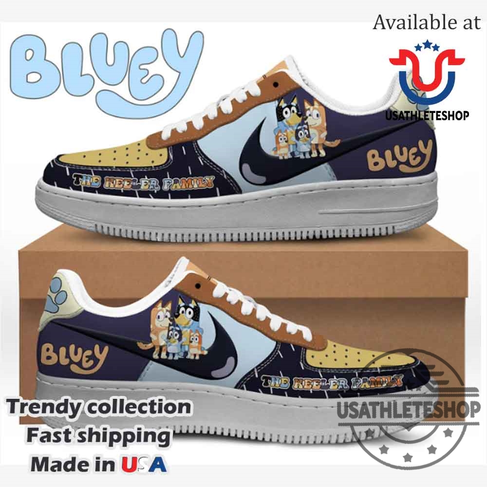 Bluey Nike Air Force 1 Lowtop Sneakers Shoes