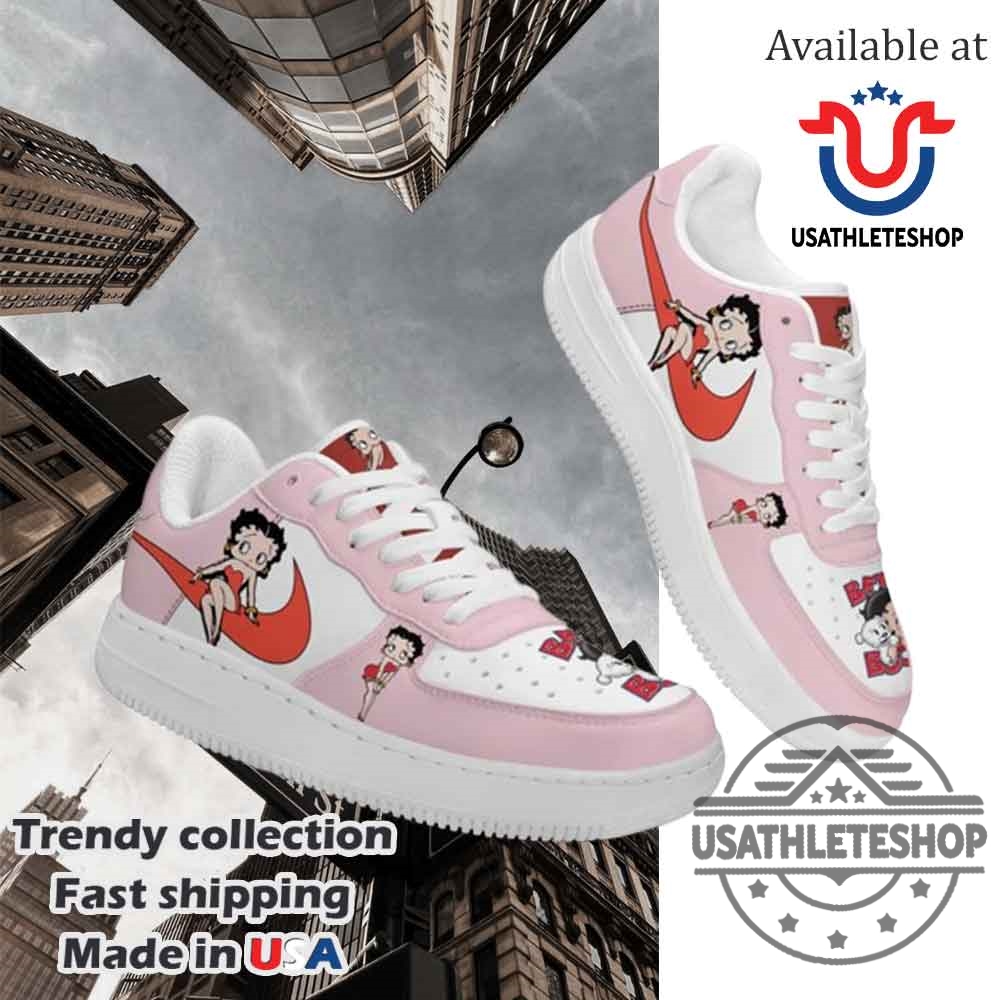 Betty Boop Nike Air Force 1 Lowtop Sneakers Shoes 3 Betty Boop Nike Air Force 1 Low-Top Sneakers Shoes