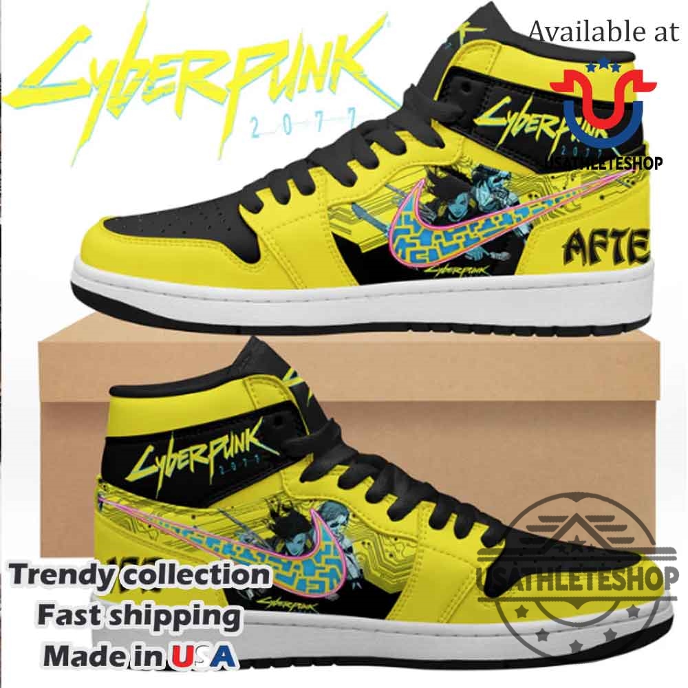 "Top Trendy Music-Inspired Sneakers: Black Sabbath, Bad Bunny, Ozzy" 13 Cyberpunk 2077 Air Jordan 1 High Sneakers