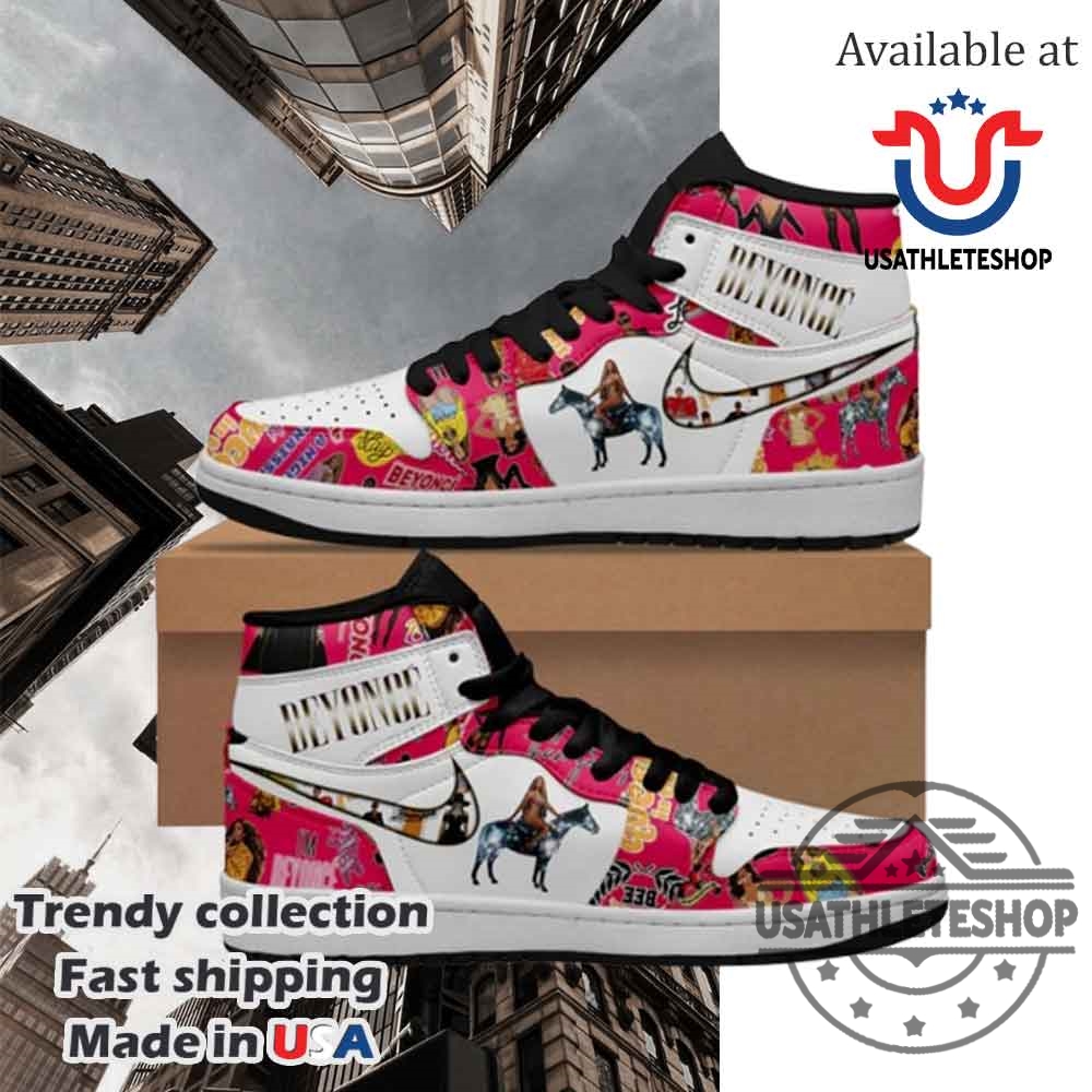 "Top Trendy Music-Inspired Sneakers: Black Sabbath, Bad Bunny, Ozzy" 15 Beyonce Air Jordan 1 High Sneakers Shoes