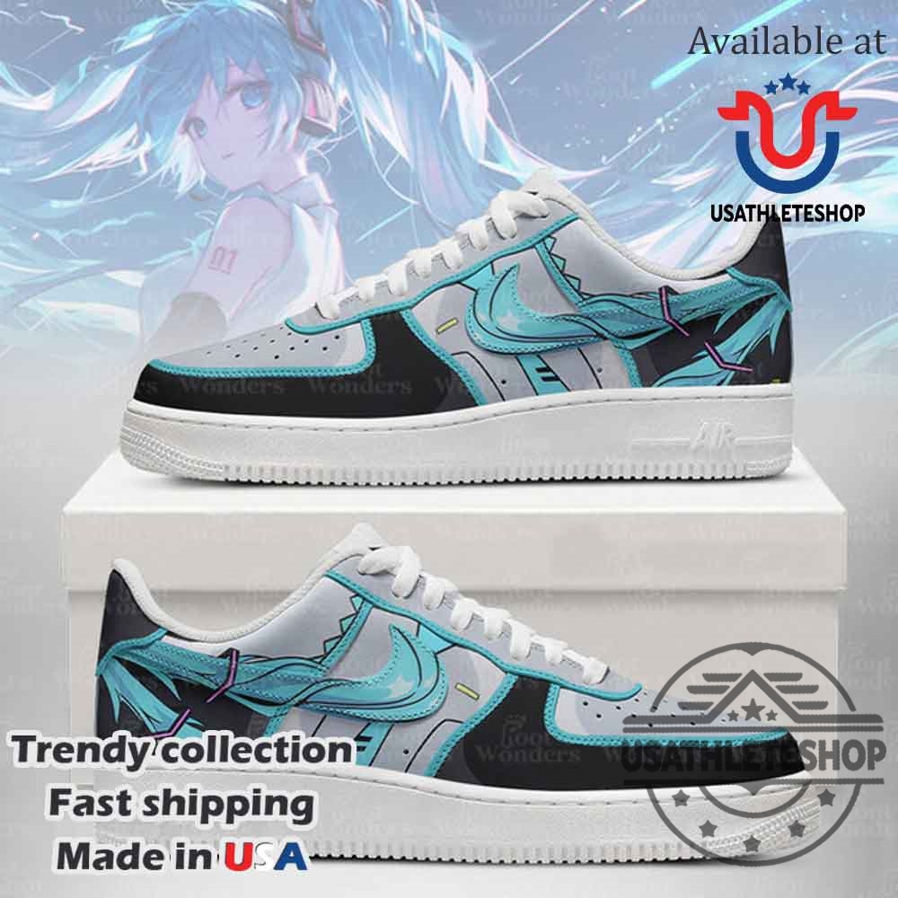"Top Trendy Music-Inspired Sneakers: Black Sabbath, Bad Bunny, Ozzy" 17 Hatsune Miku Vocaloid Nike Air Force 1 Shoes