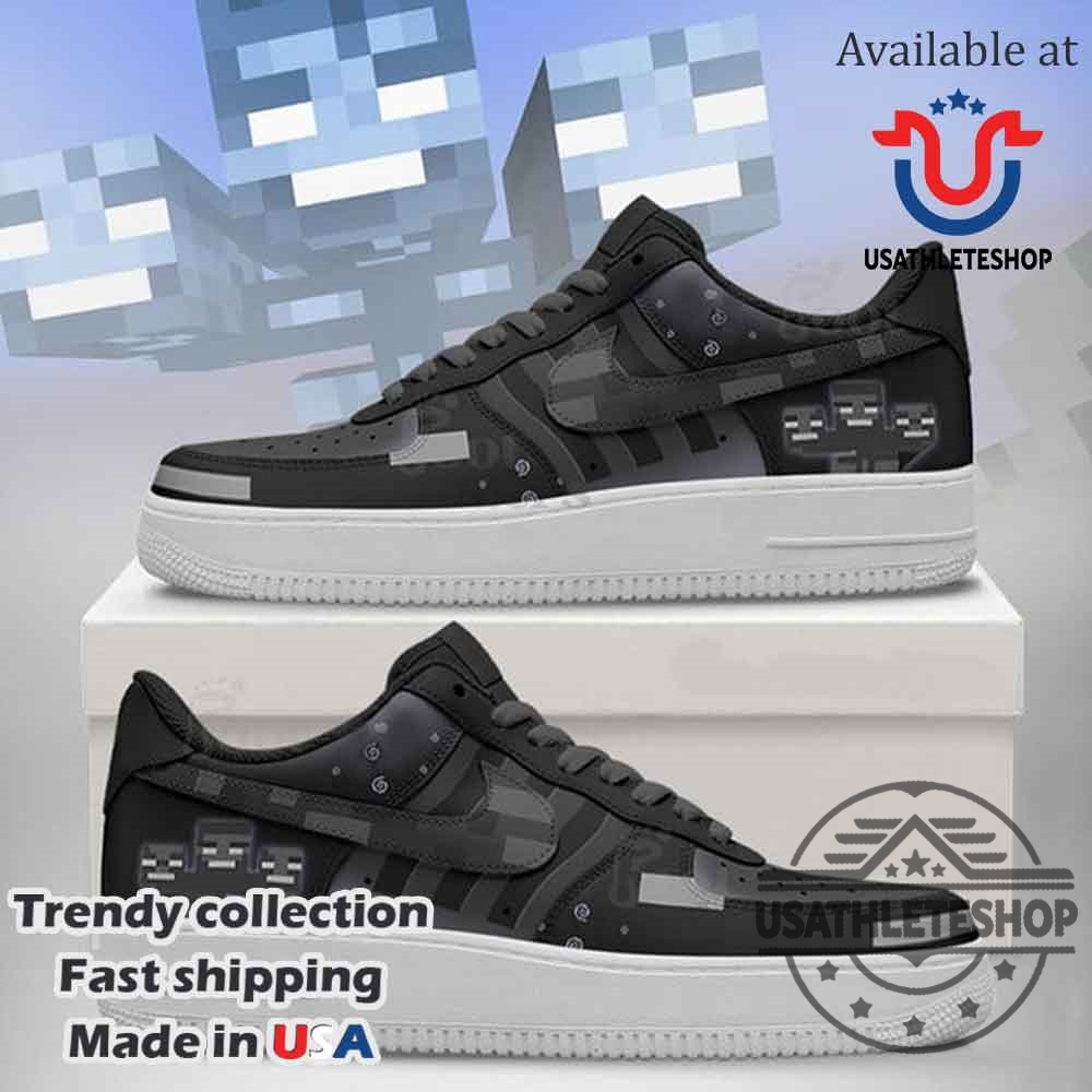 "Top 5 Custom Nike Air Force 1 Sneakers for Fans" 5 Witherlow Minecraft Nike Air Force 1 Shoes