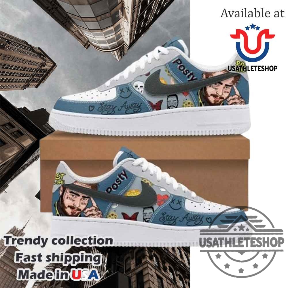 Post Malone Posty Nike Air Force 1 Shoes