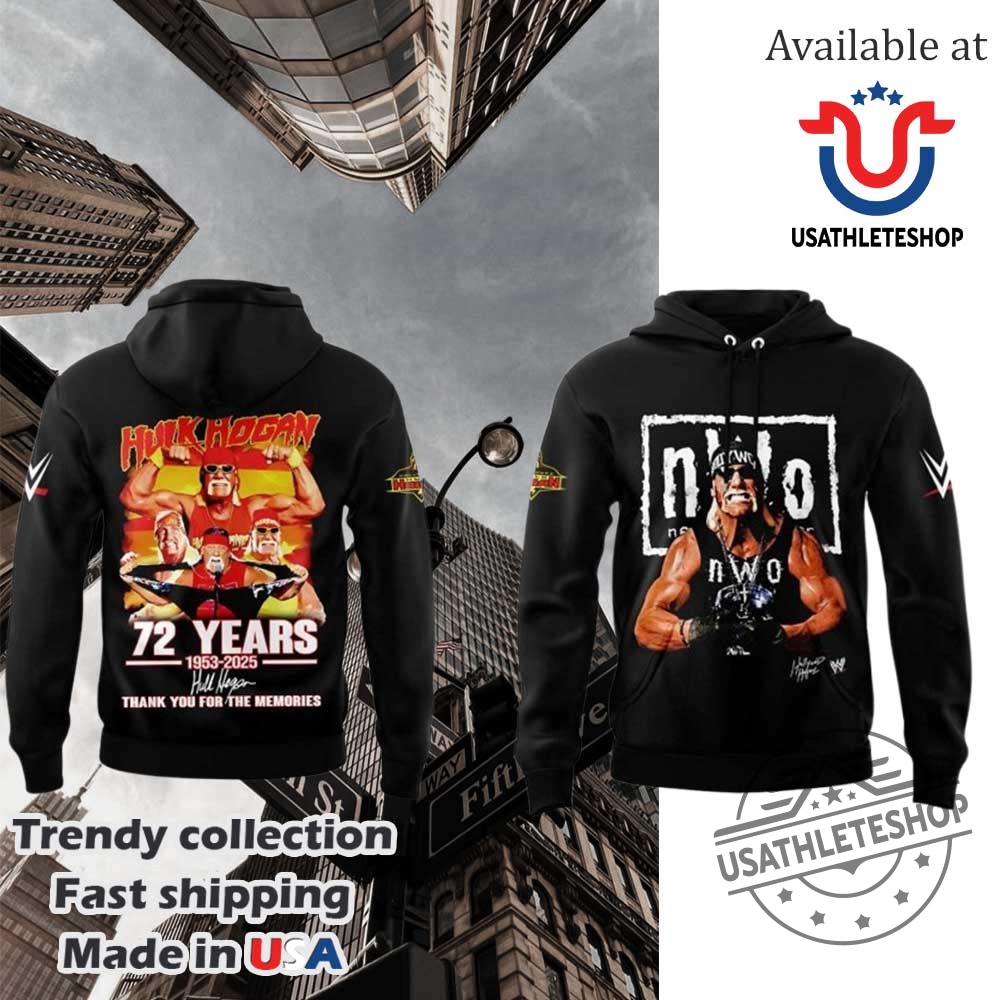 Hulk Hogan Wwe 72 Years Memories Hoodie