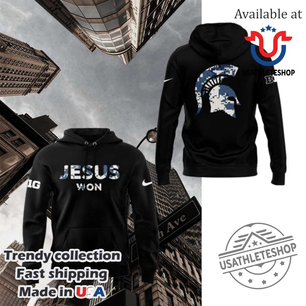 Michigan Spartans X Jesus Won 2025 Hoodie Set