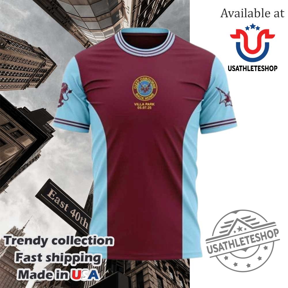 Ozzy Osbourne X Aston Villa Back Home Collection Signature Tshirt 4 Ozzy Osbourne x Aston Villa Back Home Collection Signature T-shirt