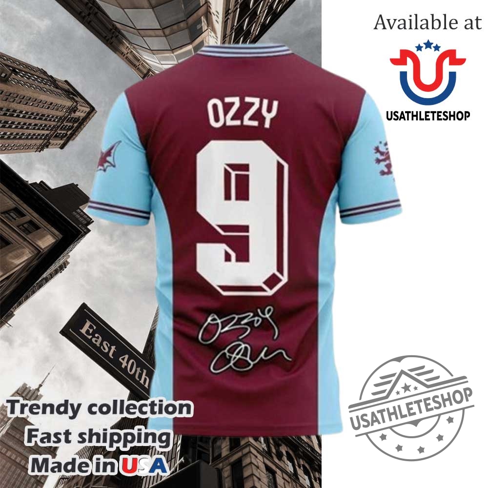 Ozzy Osbourne X Aston Villa Back Home Collection Signature Tshirt 5 Ozzy Osbourne x Aston Villa Back Home Collection Signature T-shirt