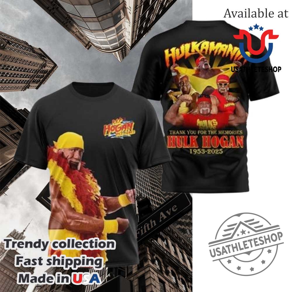 Hulk Hogan Thank You For The Memories 19532025 Tshirt