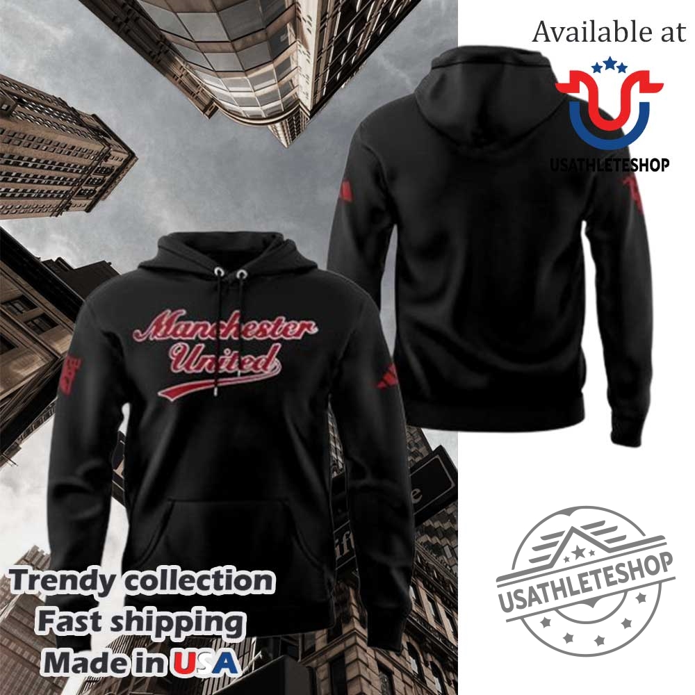 Manchester United X Us Tour Pack Black Hoodie Set