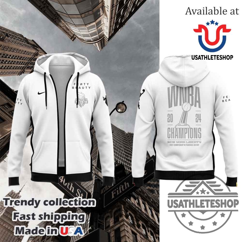 Wnba Champions New York Liberty Fenty Beauty Hoodie
