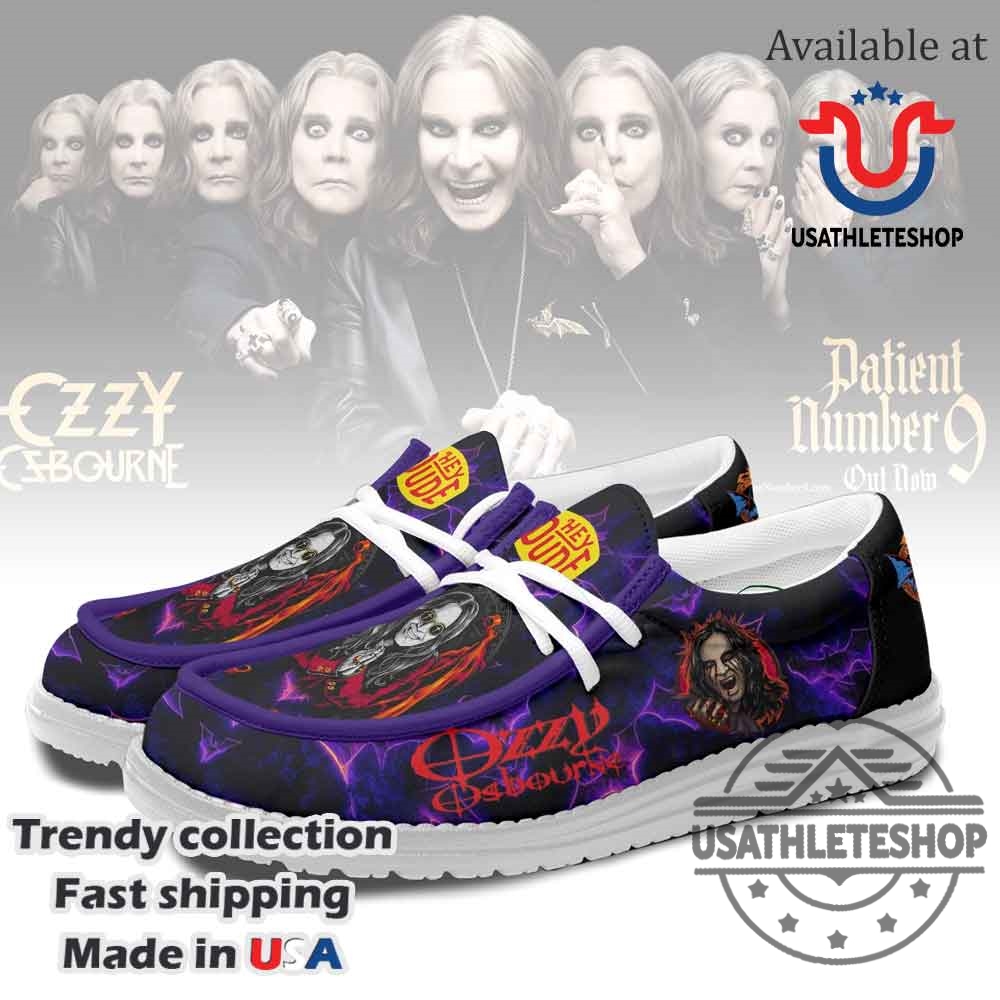 "Top 5 Custom Nike Air Force 1 Sneakers for 2025" 13 Ozzy Osbourne Purple Hey Dude Shoes For Men And Women