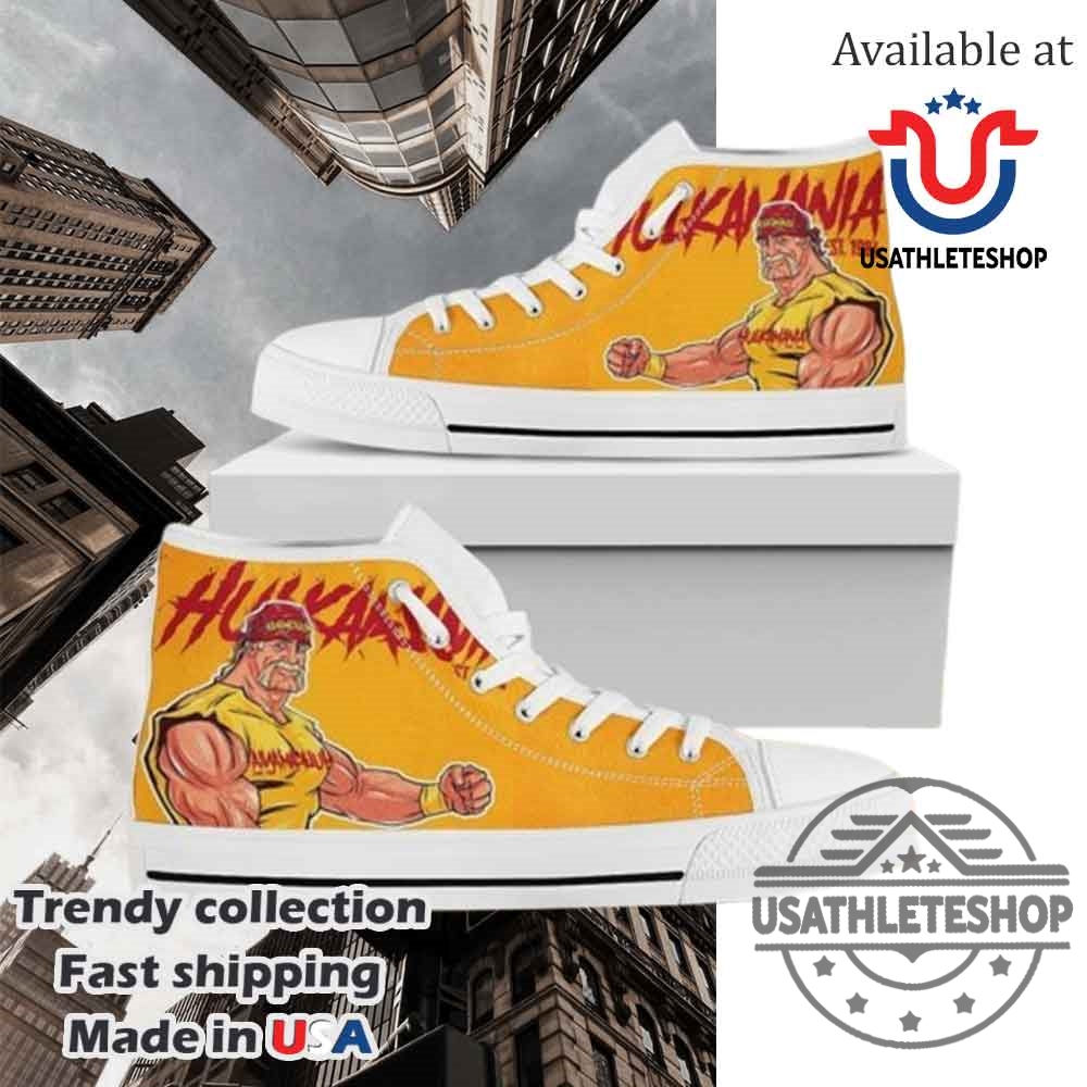Hulk Hogan Wrestling Hightop Hulkamania We Shoes High Top Shoes