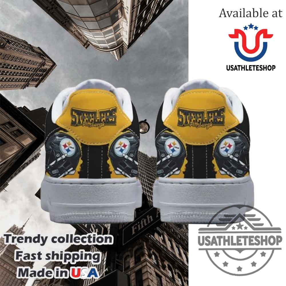 Pittsburgh Steelers Here We Go Nike Air Force 1 Sneakers Shoes 3 Pittsburgh Steelers Here We Go Nike Air Force 1 Sneakers Shoes