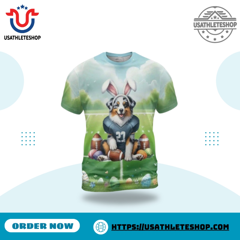 Happy Easter Hello Spring Australian Shepherd Playing Football 3D All Over Printed Apparel 4 Happy Easter Hello Spring Australian Shepherd Playing Football 3D All Over Printed Apparel