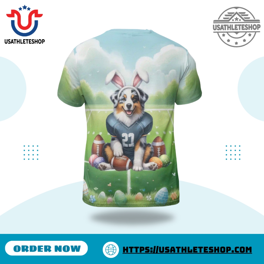 Happy Easter Hello Spring Australian Shepherd Playing Football 3D All Over Printed Apparel 5 Happy Easter Hello Spring Australian Shepherd Playing Football 3D All Over Printed Apparel